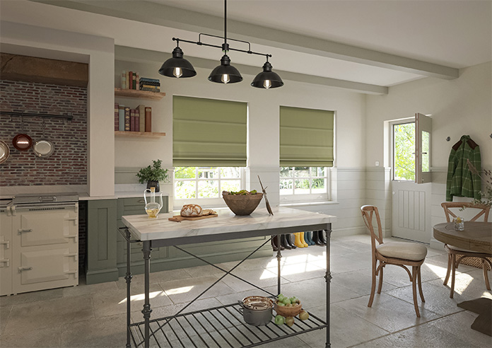 Ascot, Muted Green - Twist&Fit Roman Blind - Image 6